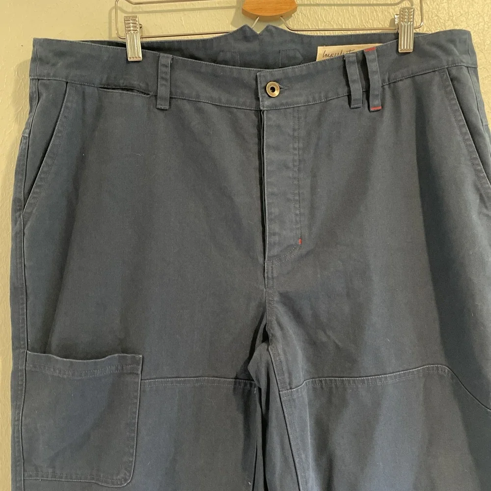 Imperfects Pants Courier Shipyard Canvas Blue Double Knee Carpenter Men's 38 - Picture 5 of 9